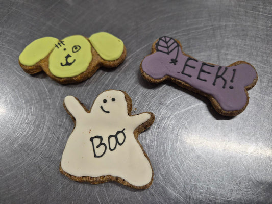 Spooky Trio | Halloween Blueberry Dog Cookies